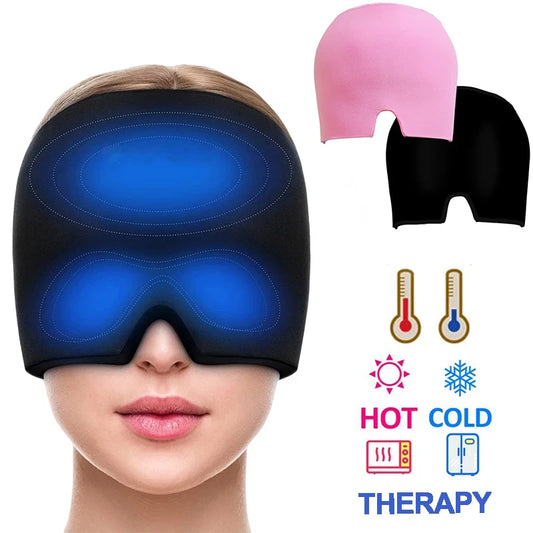 Gel Ice Headache Relief Hat